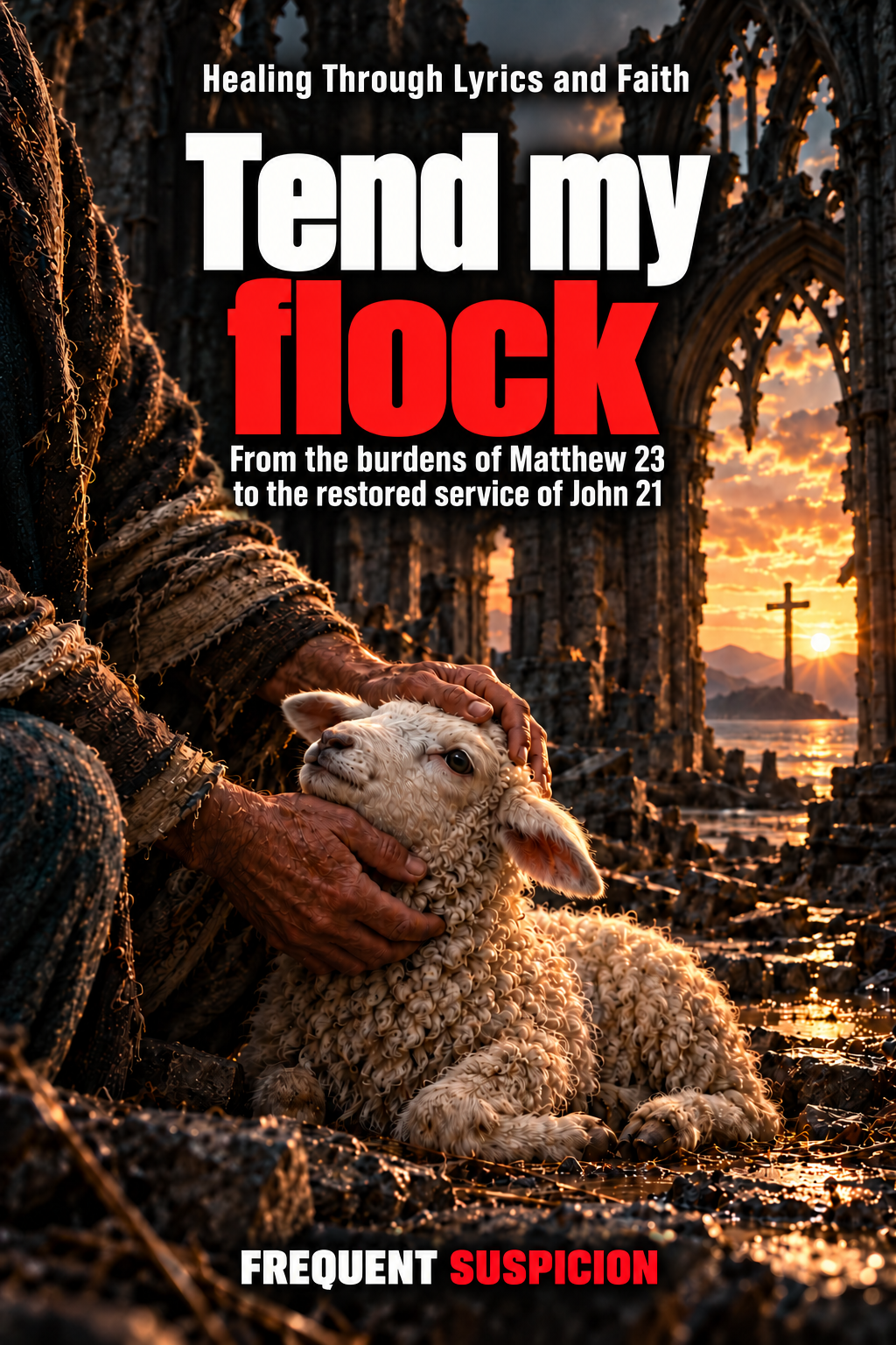 Tend my flock book cover. Healing Through Lyrics and Faith.