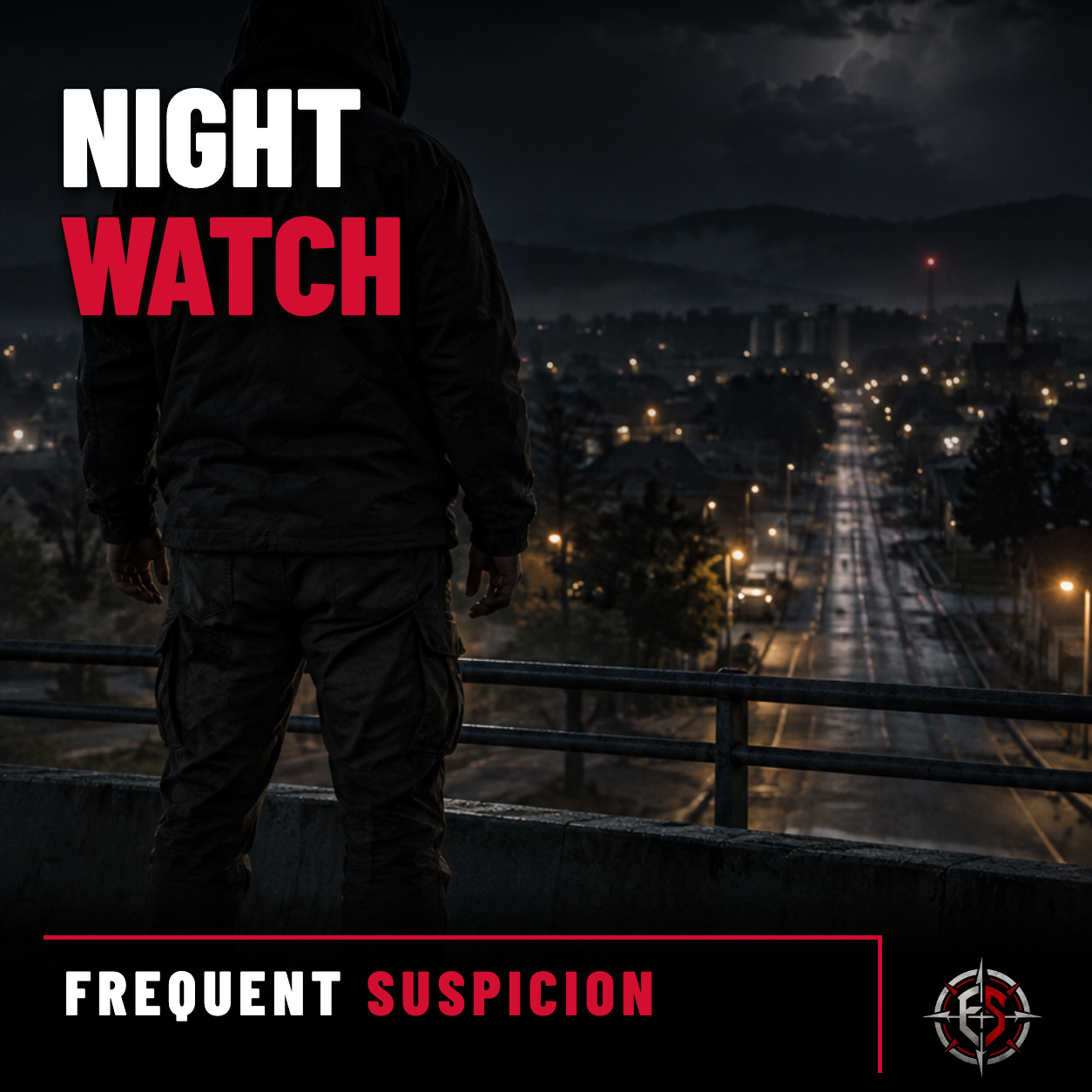 Night Watch album cover with FrequentSuspicion branding