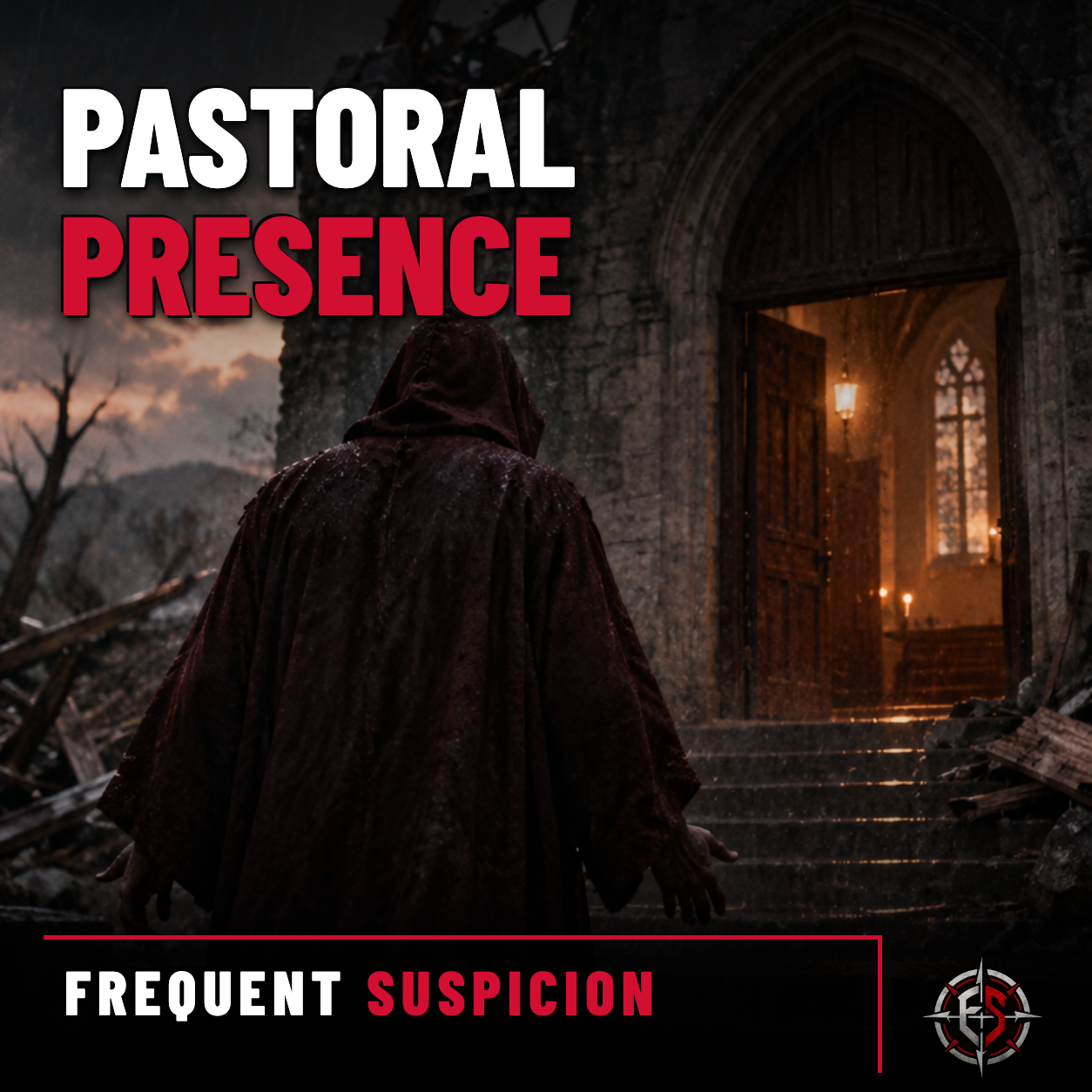 Pastoral Presence album cover with FrequentSuspicion branding